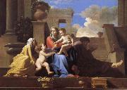 Nicolas Poussin The Holy Family on the Steps oil painting on canvas